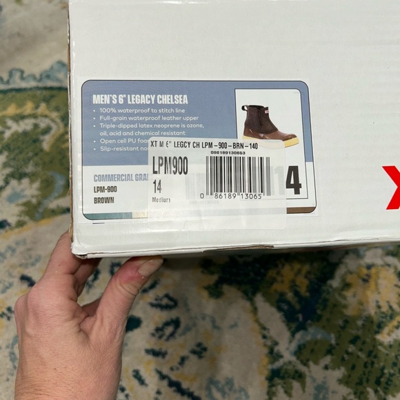 NEW Men\'s Legacy Chelsea Waterproof XTRATUF boots brown leather size 14 winter main image 4